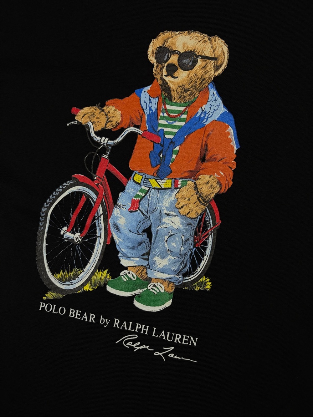 Men’s Polo Ralph Lauren Polo Bear T-Shirt Black Men’s Medium Regular Fit New - Picture 2 of 6